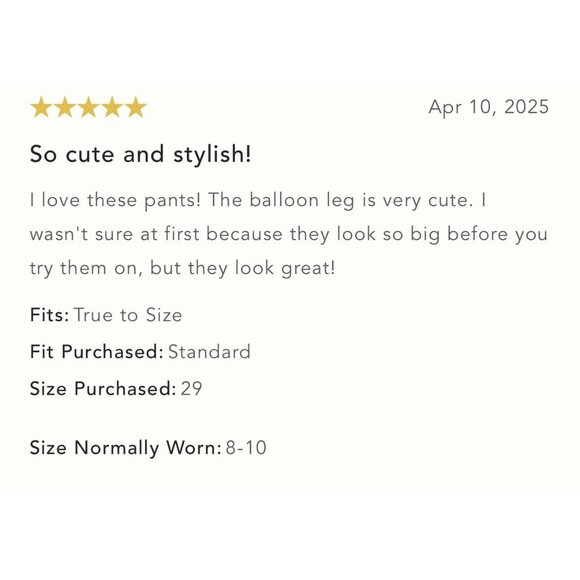 NWT Size 27 - Anthropologie Pilcro Pleated High-Rise Balloon-Leg (NWT US$ 148) - Picture 15 of 16